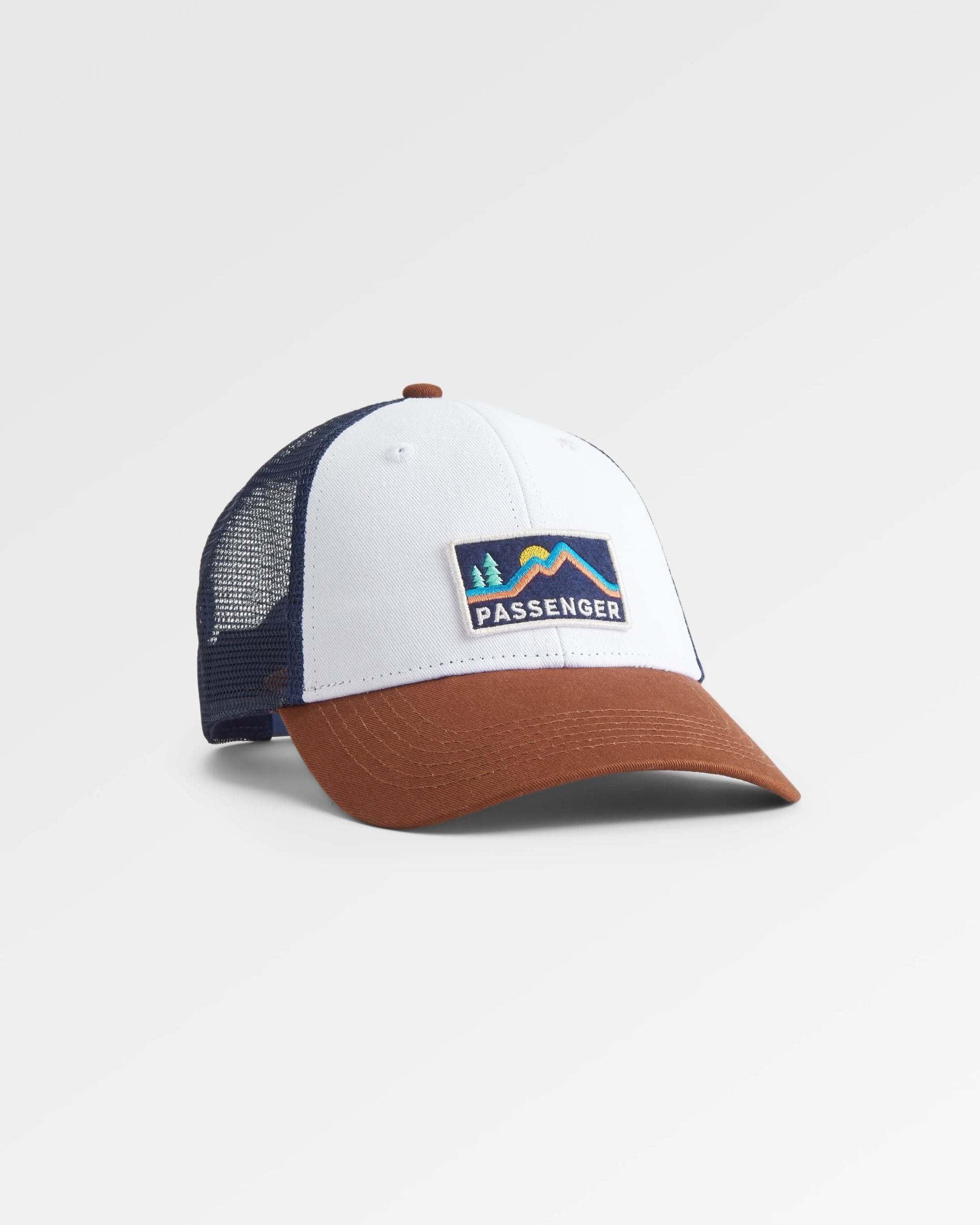 Made To Roam Trucker Cap - Rich Navy/Rubber - Flatlay