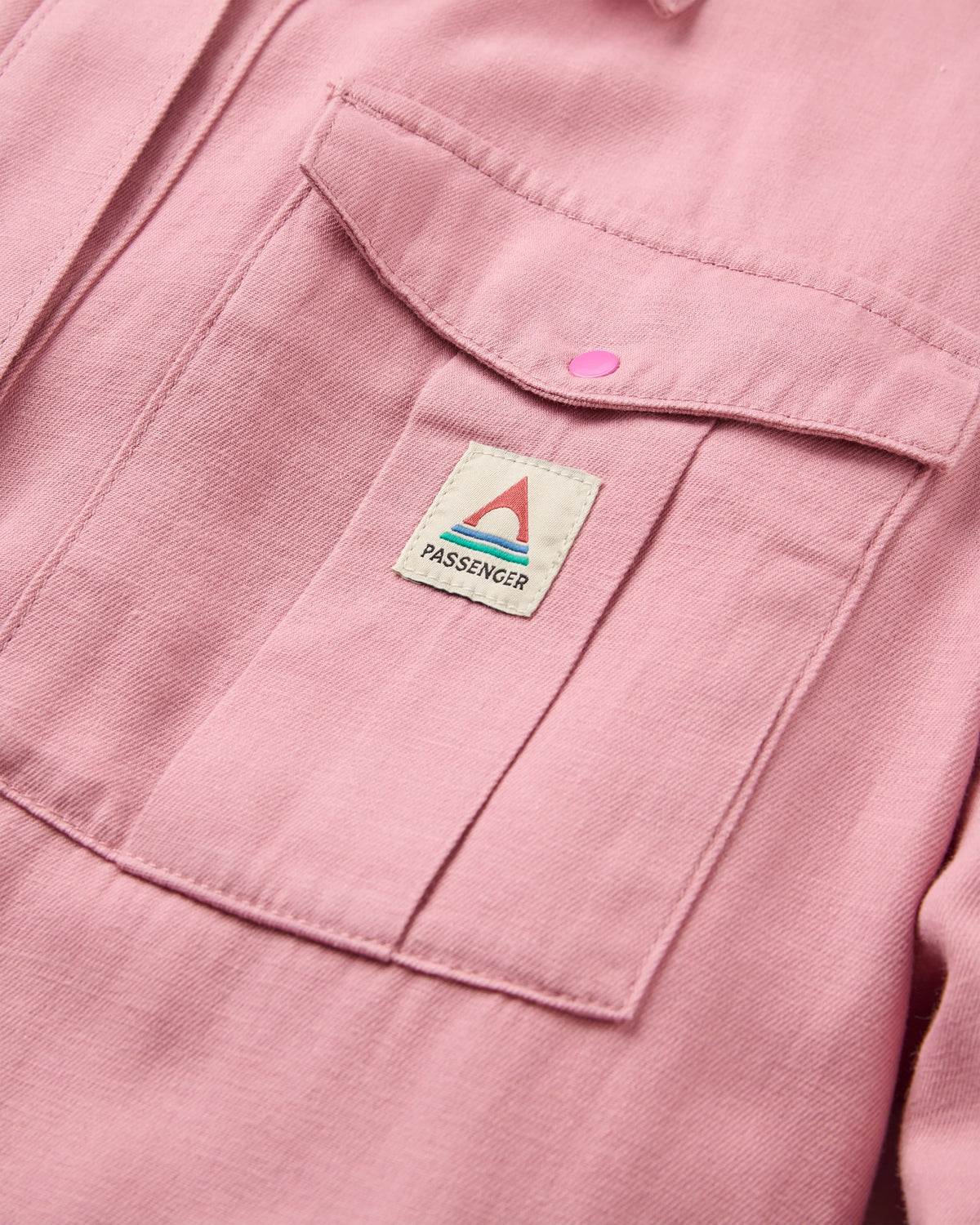 Hydrilla LS Shirt Dress - Pink Haze - Flatlay