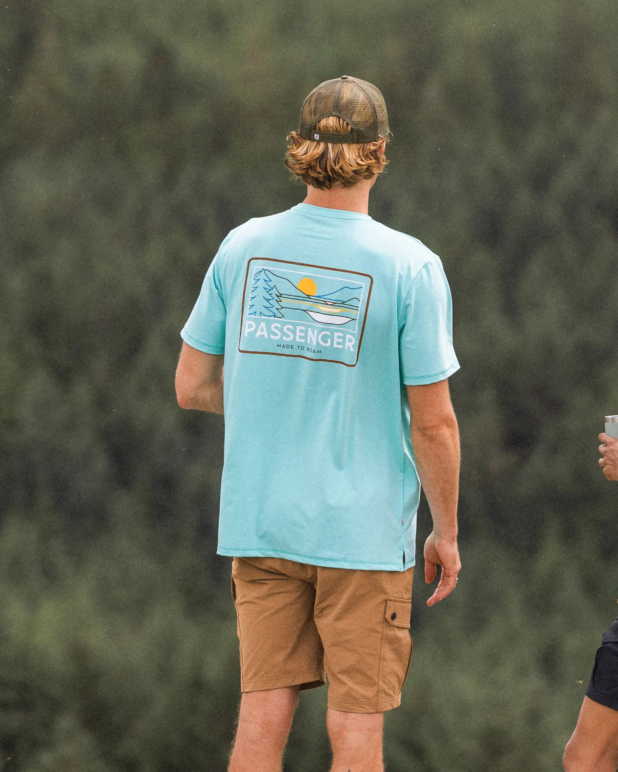 Roamer Men's Drirelease® Active T-Shirt - Aqua - Lifestyle