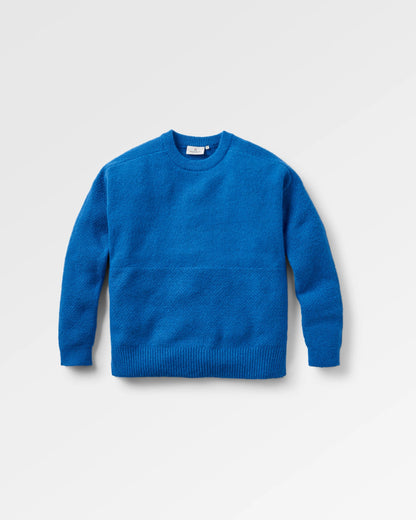 Cove Recycled Knitted Jumper - Azure Blue