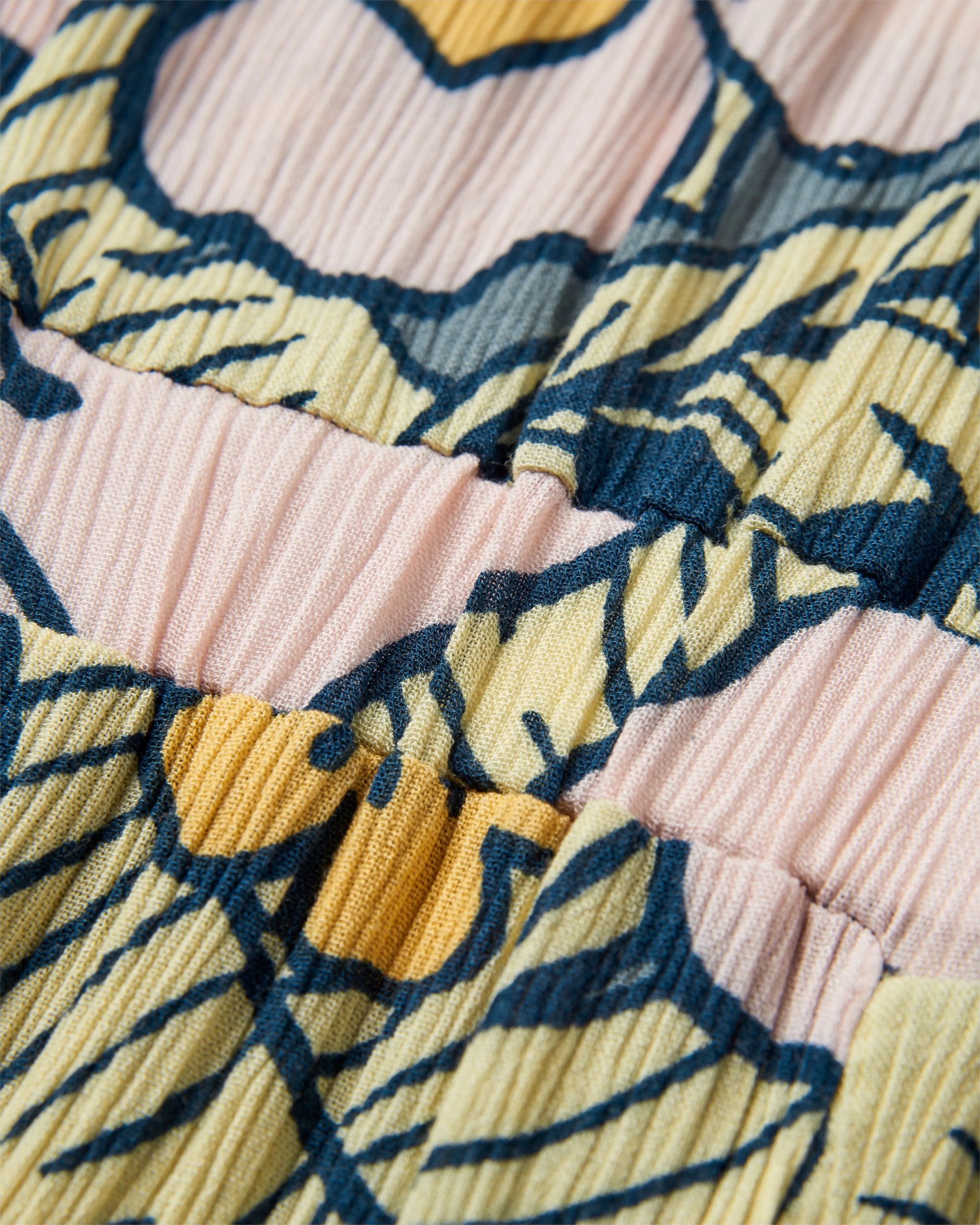 Thimbleberry Jumpsuit - Vintage Floral Sunlight - Flatlay