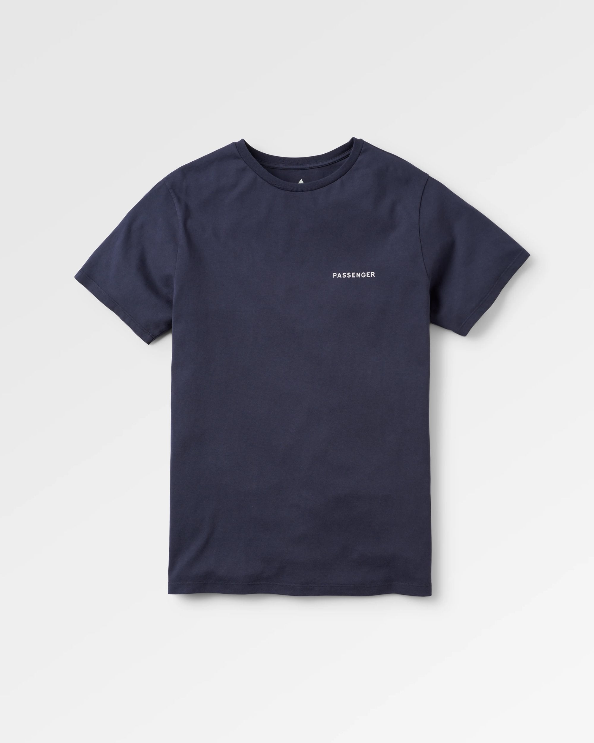 Made To Roam Recycled Cotton T-Shirt - Deep Navy - Flatlay