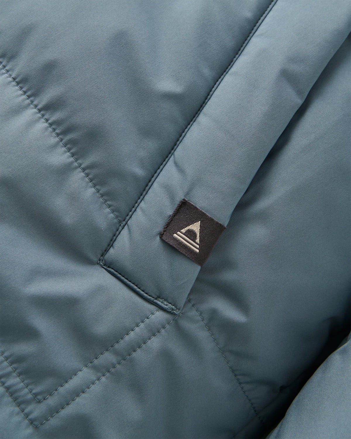 Flora Sherpa Lined Parka - Stormy Blue - Flatlay