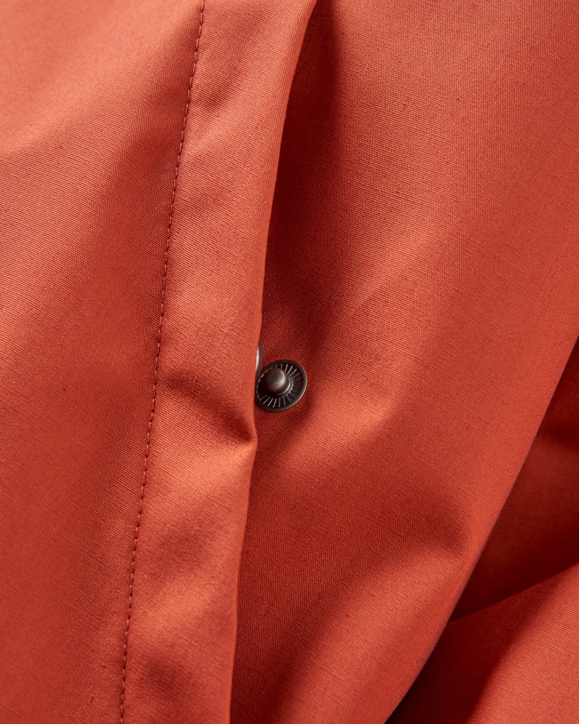 Finn Recycled Polar Fleece Lined Jacket - Baked Clay - Flatlay