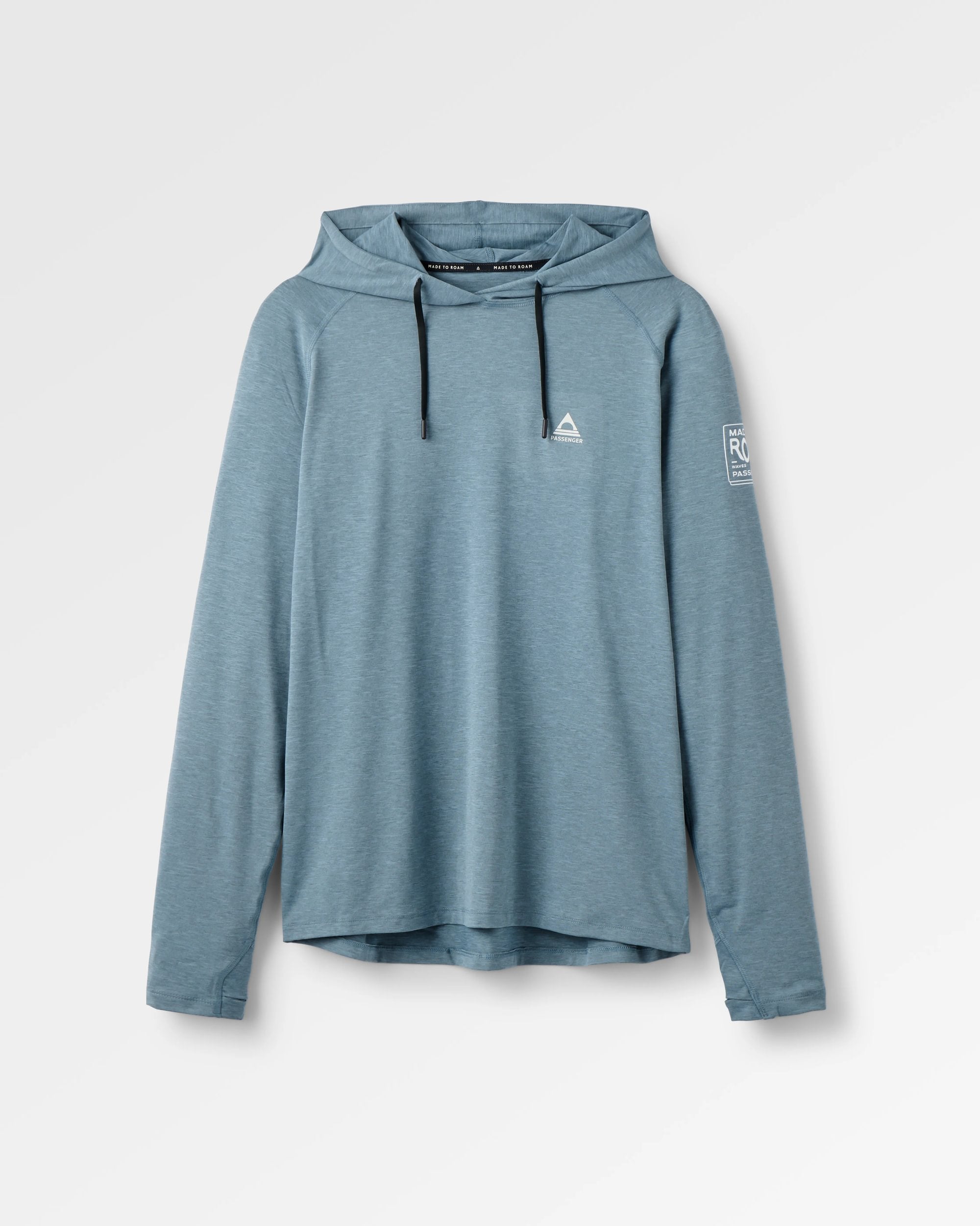 Light Ray Lightweight UPF Hoodie - Storm Grey Marl - Flatlay