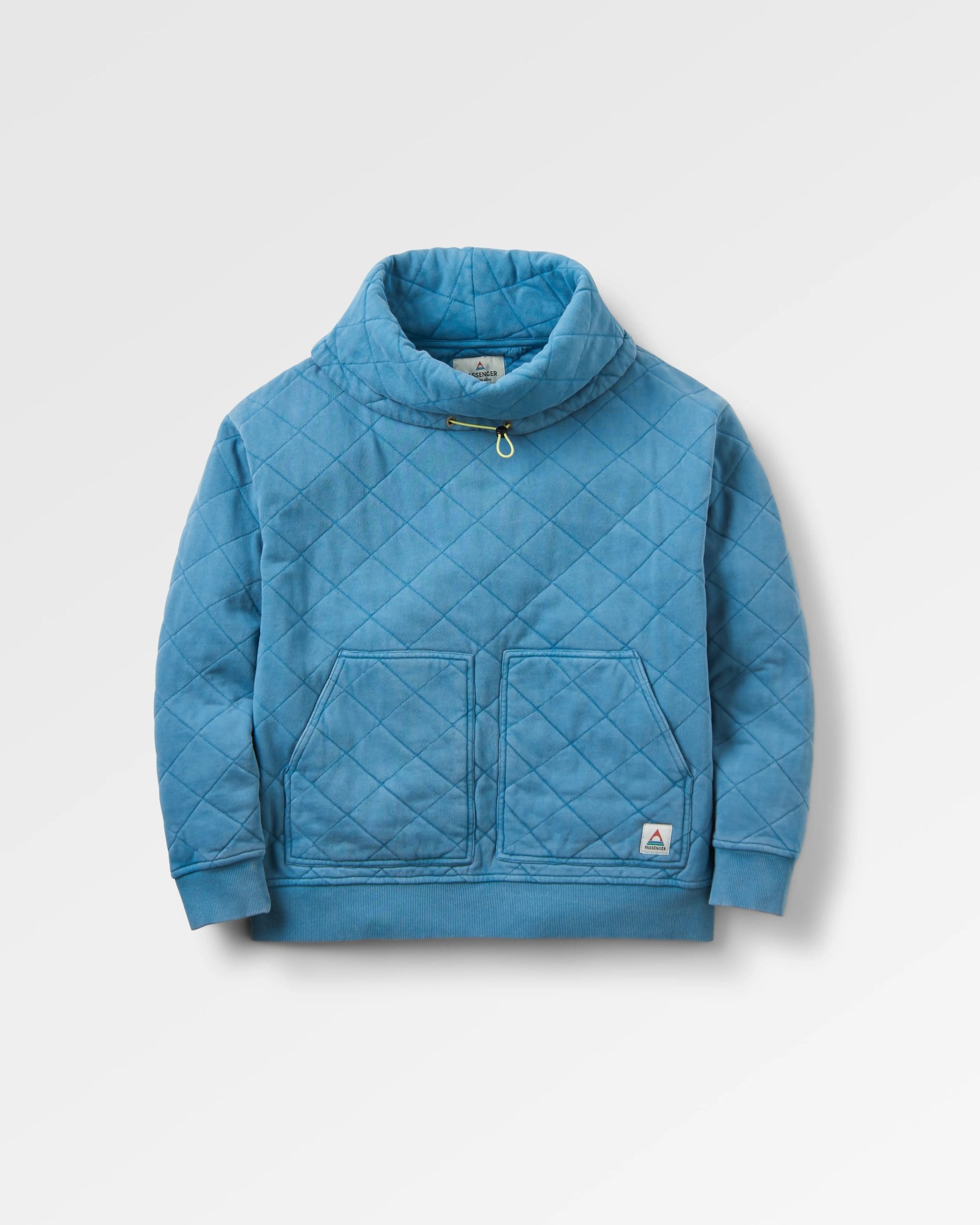 Clementine Recycled Quilted High Neck - Bluejay