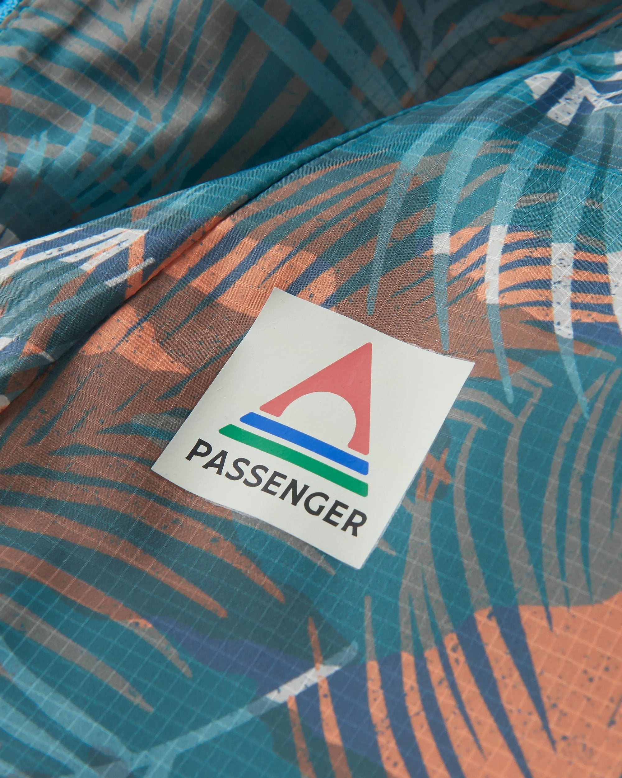 Viento Recycled Windshell Anorak - Palm Camo Deep Sea - Flatlay