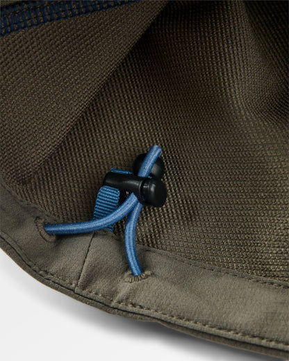 Roamer Recycled Softshell Anorak - Dark Denim/ Dusty Olive - Flatlay