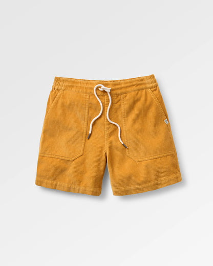 Avian Organic Cord Short 2.0 - Spruce Yellow - Flatlay