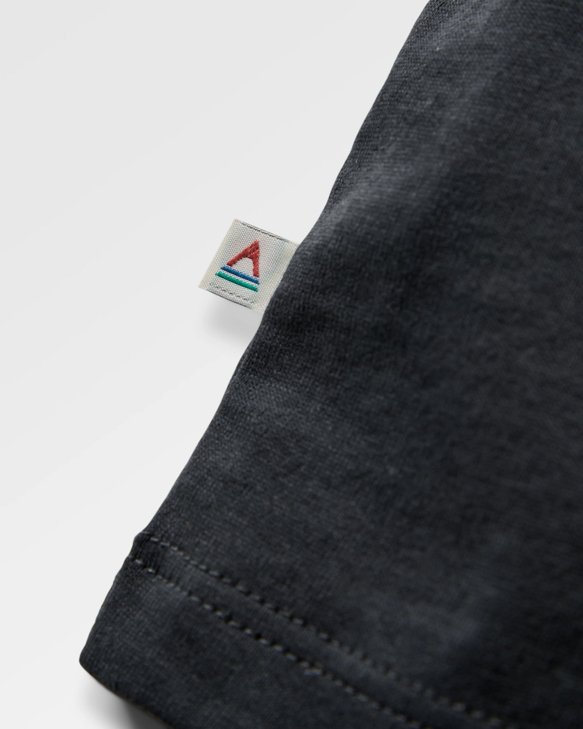 Roam Slow Men's Recycled Cotton T-shirt - Black - Flatlay