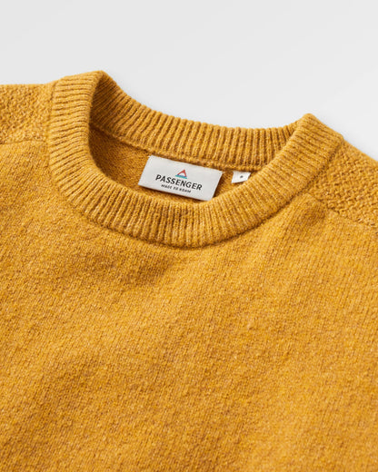 Cove Recycled Knitted Jumper - Amber Gold