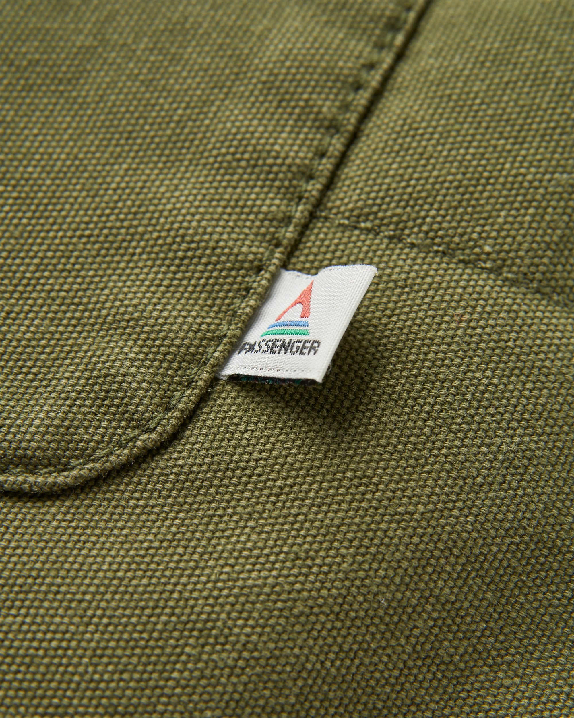Taranaki Canvas Quilted Overshirt - Khaki - Flatlay