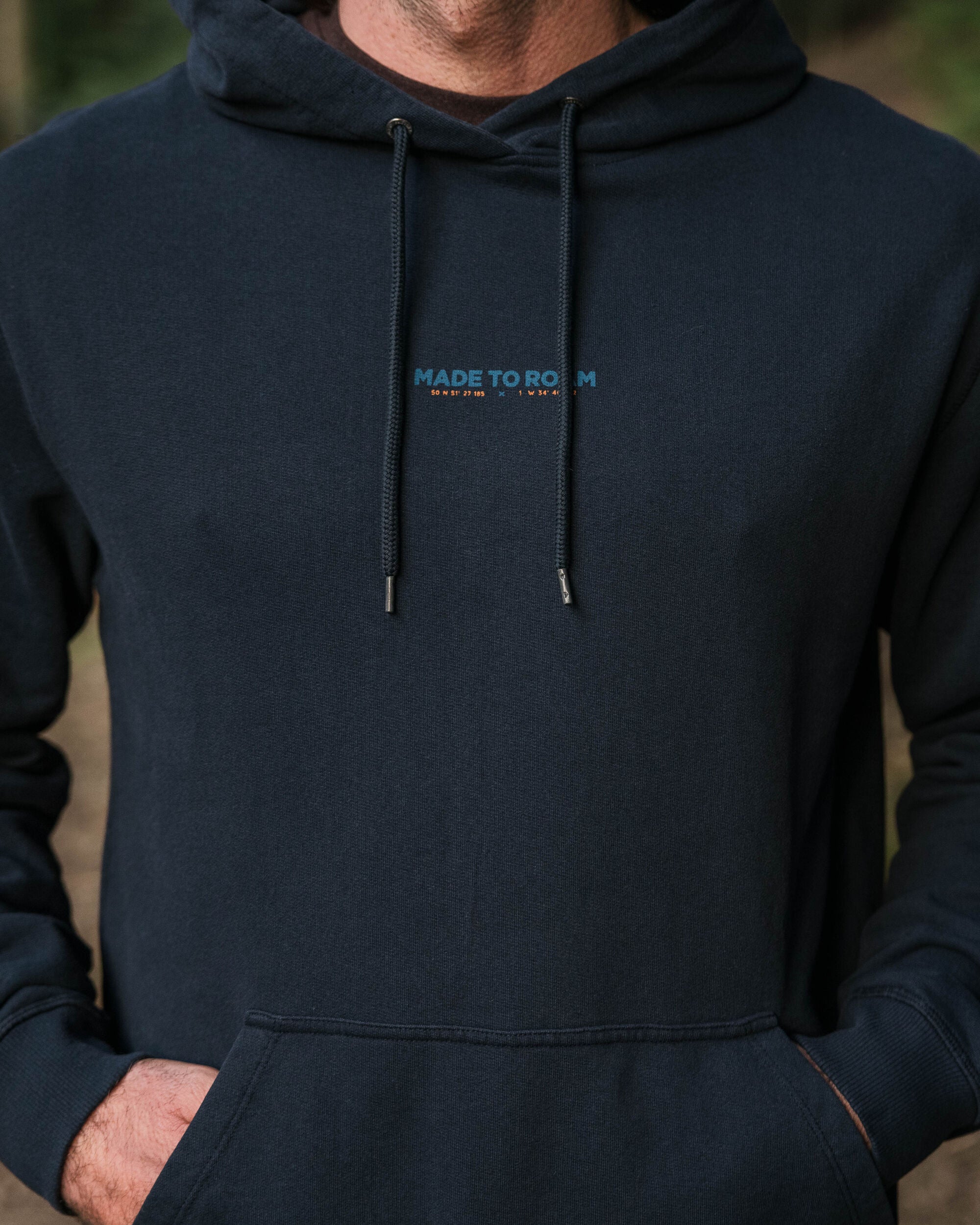 Pace Recycled Cotton Hoodie - Deep Navy - Lifestyle