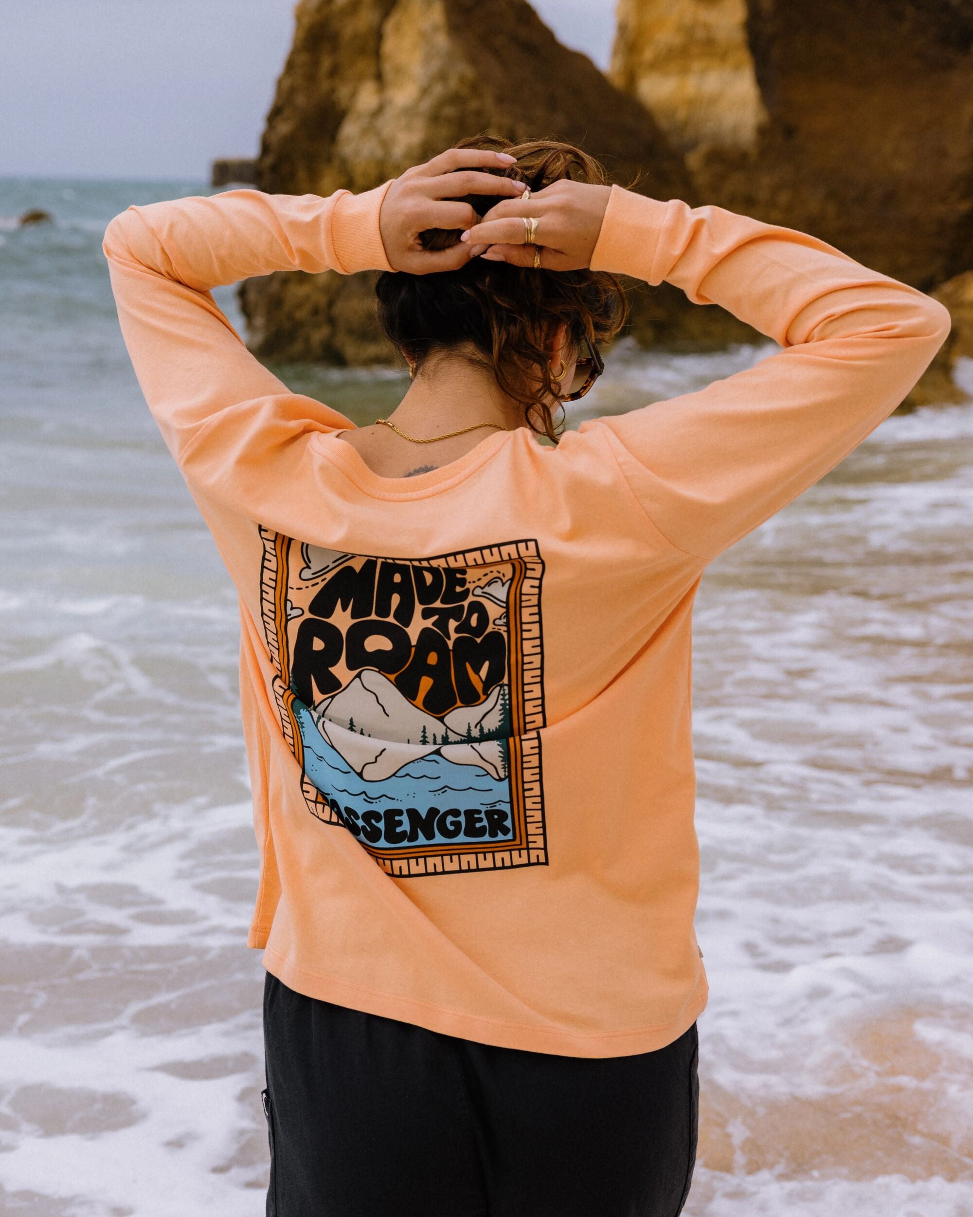 Reflect LS T-Shirt - Orange Peach - Lifestyle