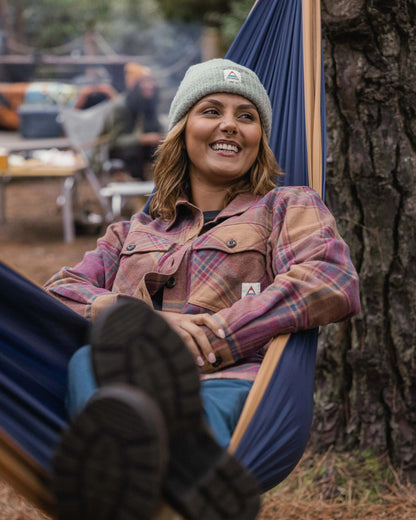 Stella Organic Cotton LS Shirt - Toffee Check - Lifestyle