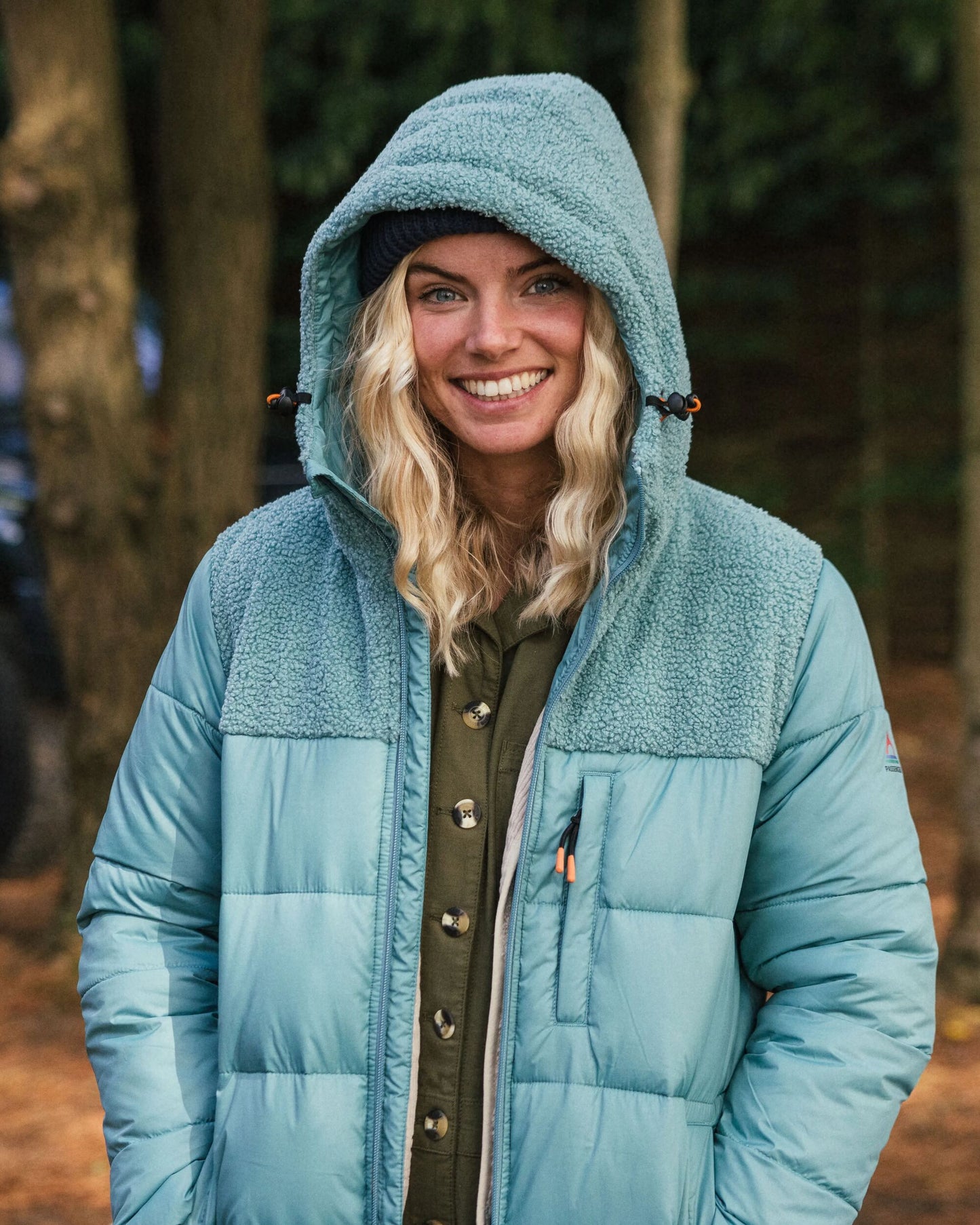 Elowen Hooded Recycled Insulated Jacket - Arctic