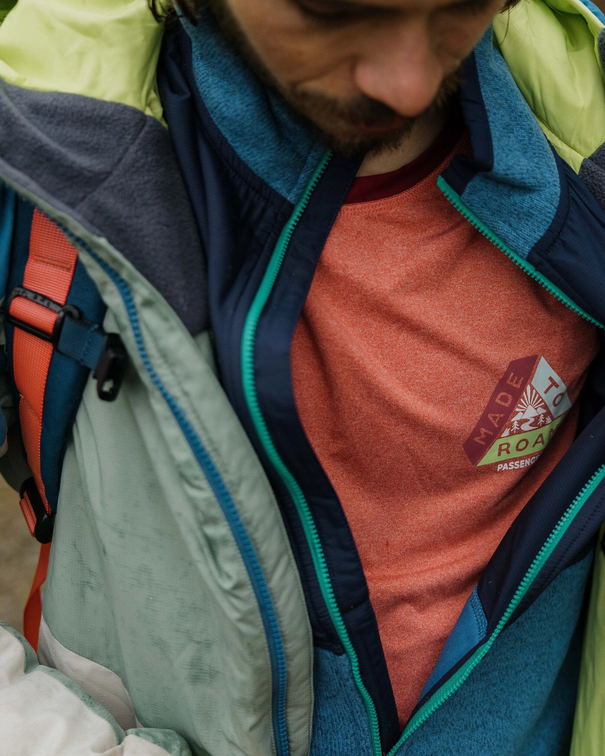 Daybreak Lightweight Recycled Thermore® Insulated Jacket - Pistachio/Blue Steel - Lifestyle
