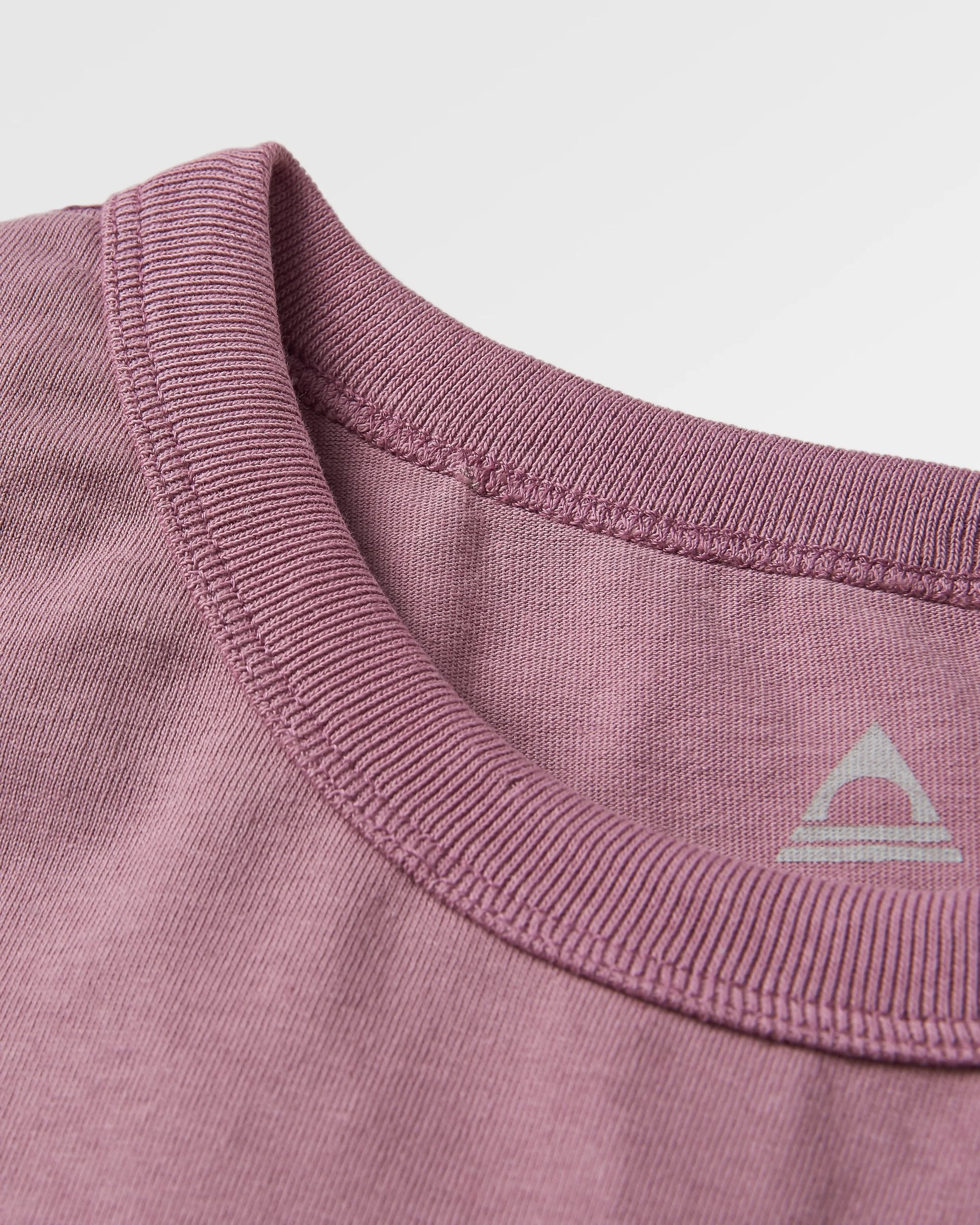 Heritage Recycled Relaxed Fit LS T-Shirt - Grape - Flatlay