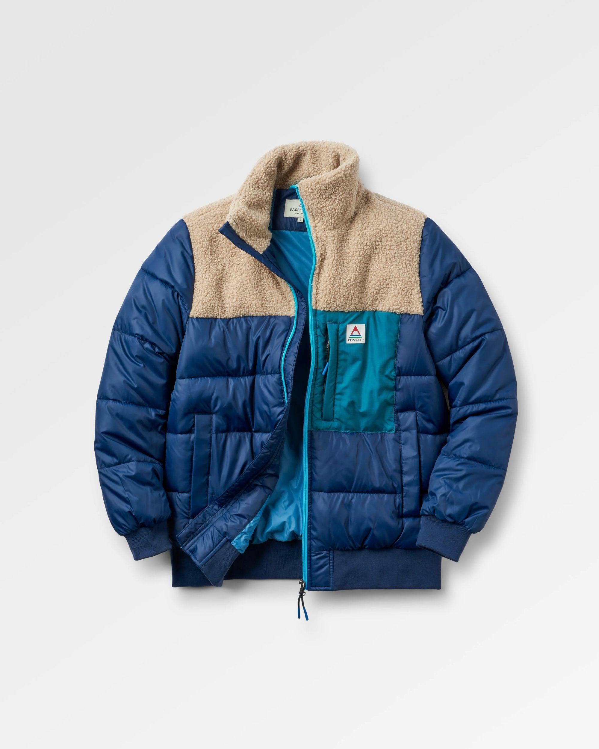 Inspire Recycled Insulated Jacket - Rich Navy - Flatlay