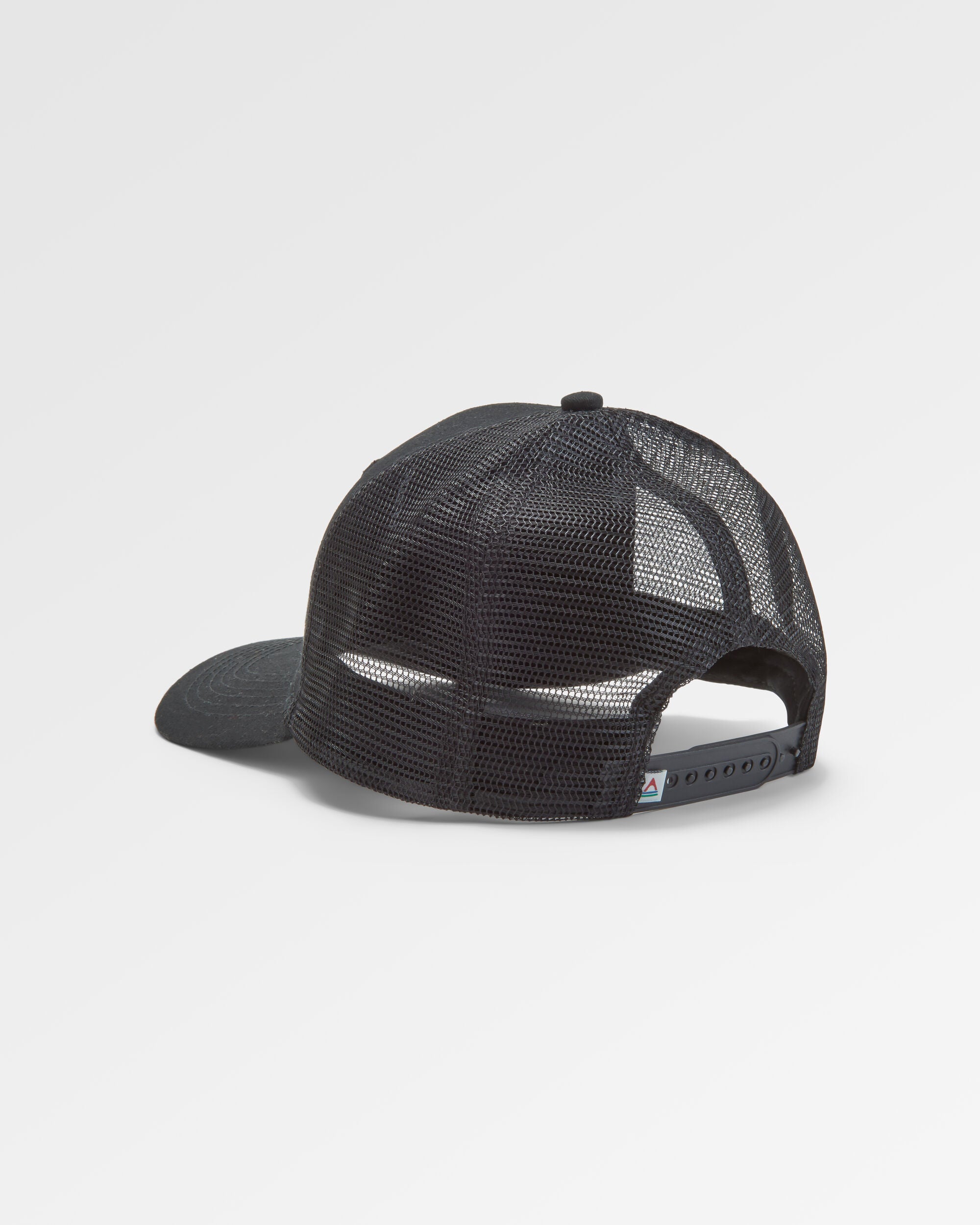 Passenger Organic Cotton Trucker Cap - Black - Flatlay