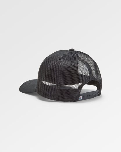 Passenger Organic Cotton Trucker Cap - Black - Flatlay