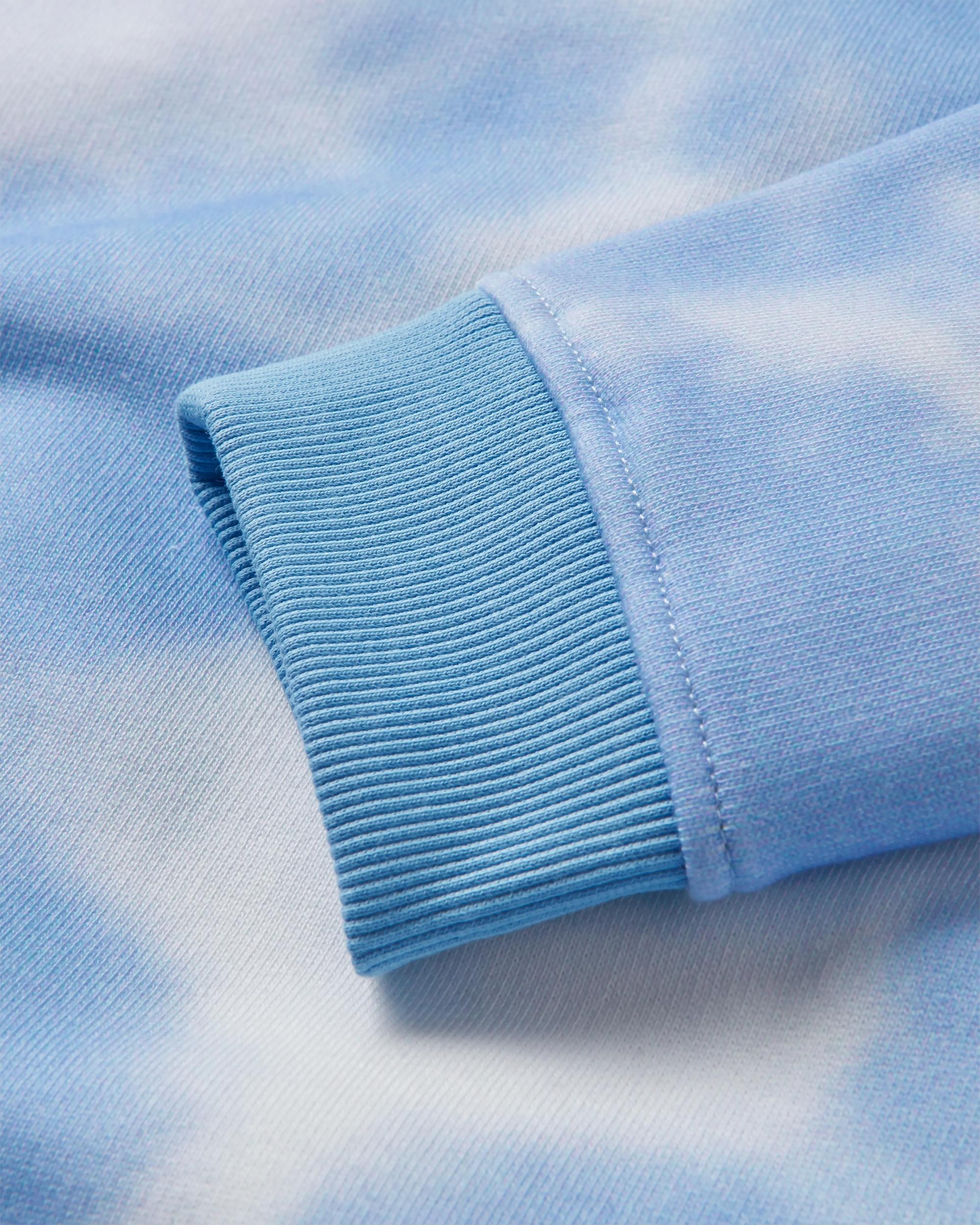 Rediscover Organic Cotton Sweatshirt - Tie Dye Cornflower - Flatlay