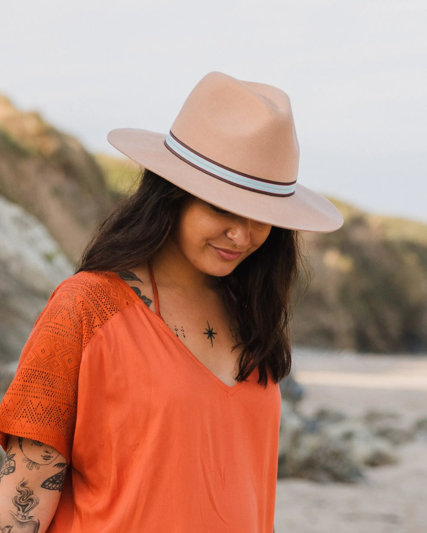 Womens_Outback Fedora - Tan