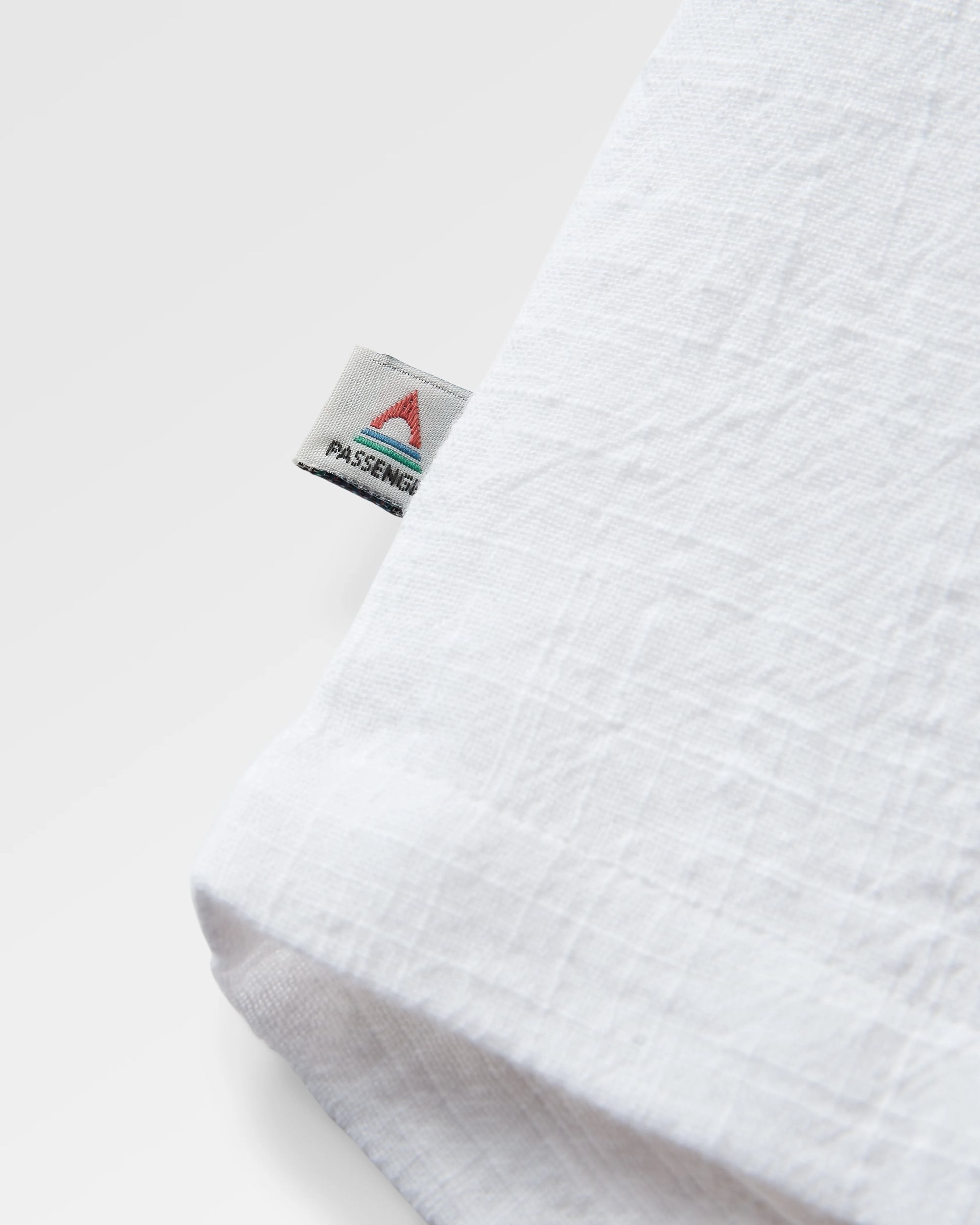 Flurry LS Woven Top - White - Flatlay