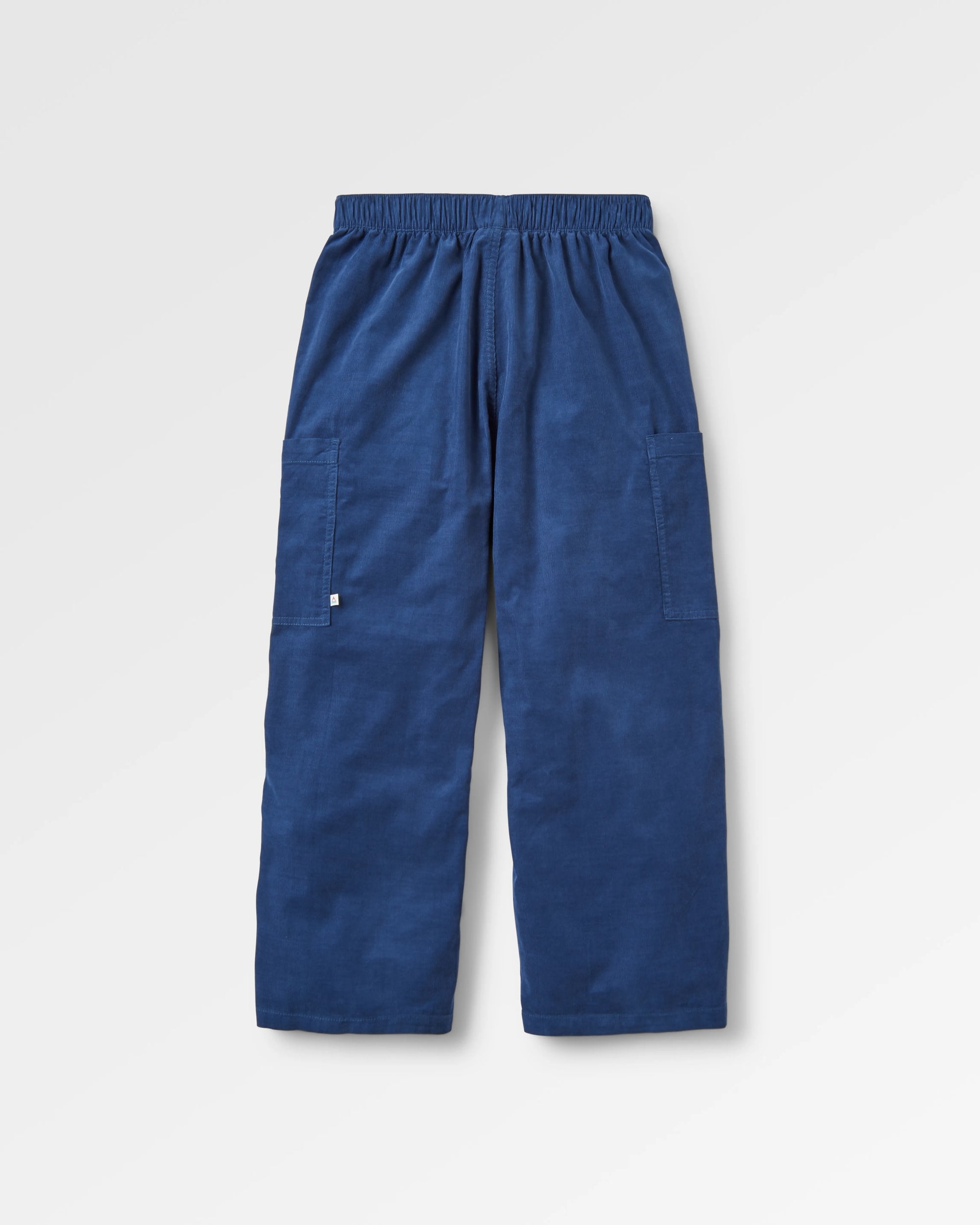 Someday Organic Corduroy Trouser - Dark Denim - Flatlay