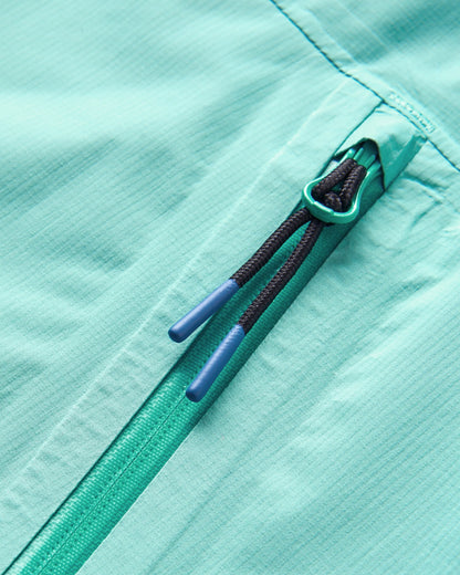 Trailscape Light Women's Recycled Waterproof Jacket - Aqua - Flatlay