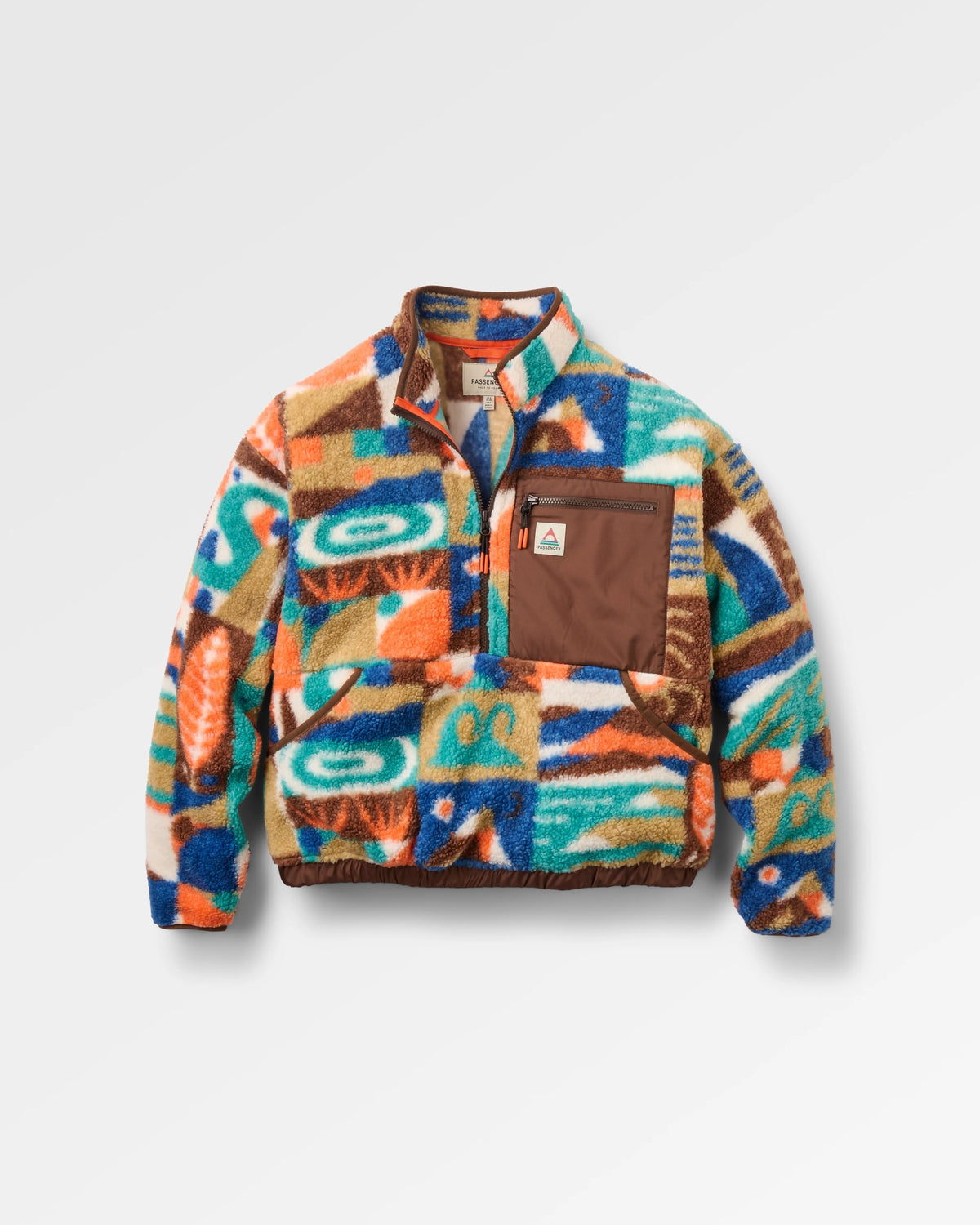 Ravi Sherpa Fleece - Lost On Purpose Pacific Green - Flatlay