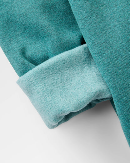 Vita Organic Cotton Sweatshirt - Ocean Teal Marl - Flatlay