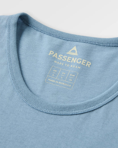 Dawning Recycled Cotton Vest - Faded Denim - Flatlay