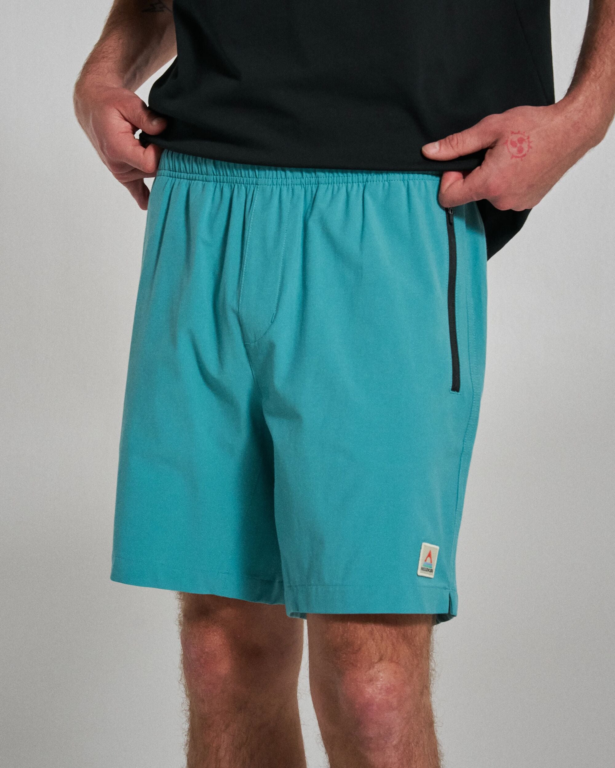 Traveller All Purpose Short - Ocean Teal - Studio Model
