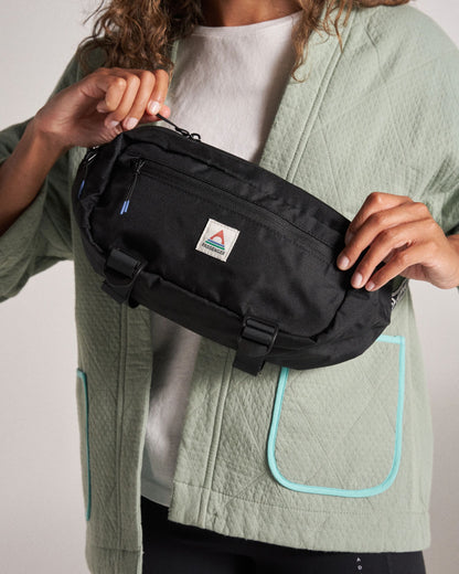 Boondocker Recycled Hip Pack - Black - Studio Model - Female