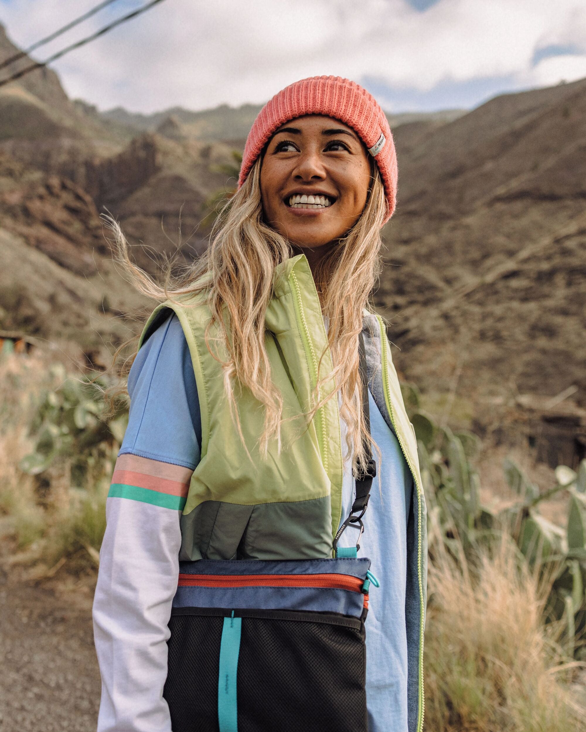 Moonlight Recycled Insulated Vest - Pistachio - Lifestyle