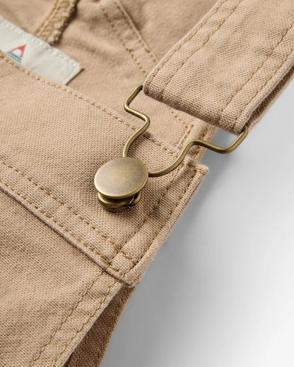 Vantage Organic Cotton Dungaree - Biscuit - Flatlay