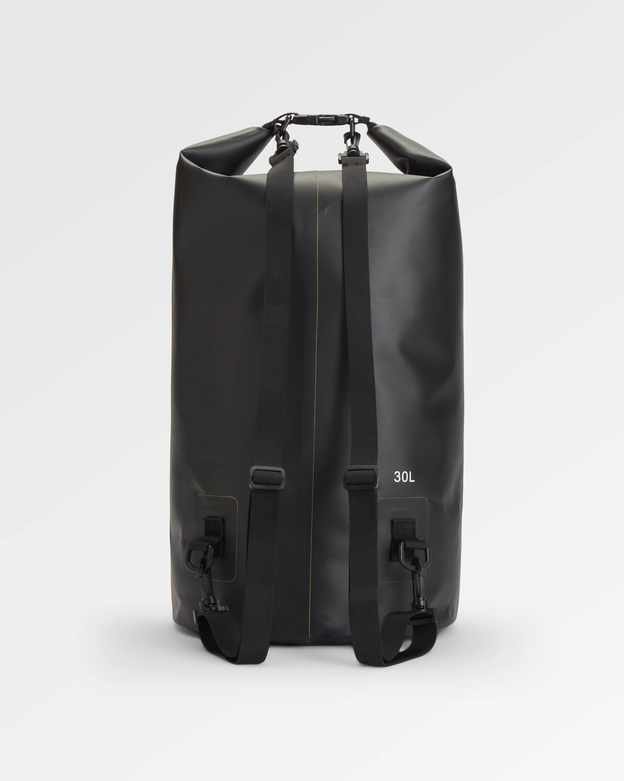 Tide 30L Recycled Dry Bag - Black - Flatlay