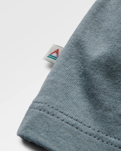 Escapism Recycled Cotton T-Shirt - Storm Grey - Flatlay