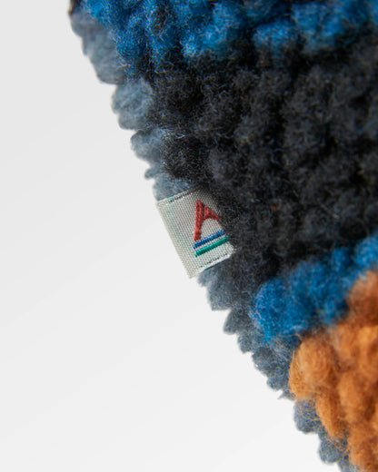 Offroad Recycled Sherpa 1/2 Zip Fleece - Abstract Trails Black - Flatlay