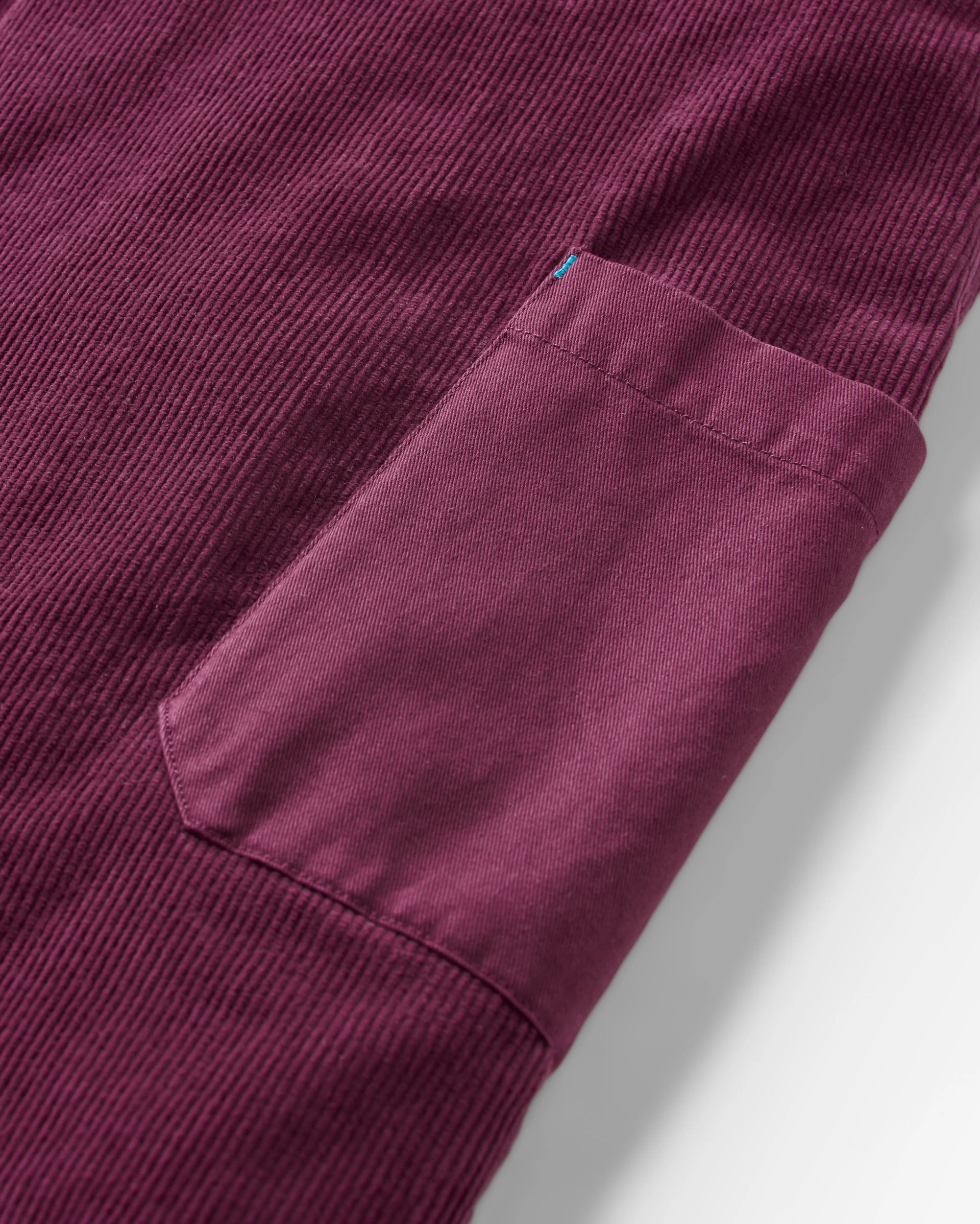 Refuel Organic Cotton Cord Dungarees - Fig - Flatlay