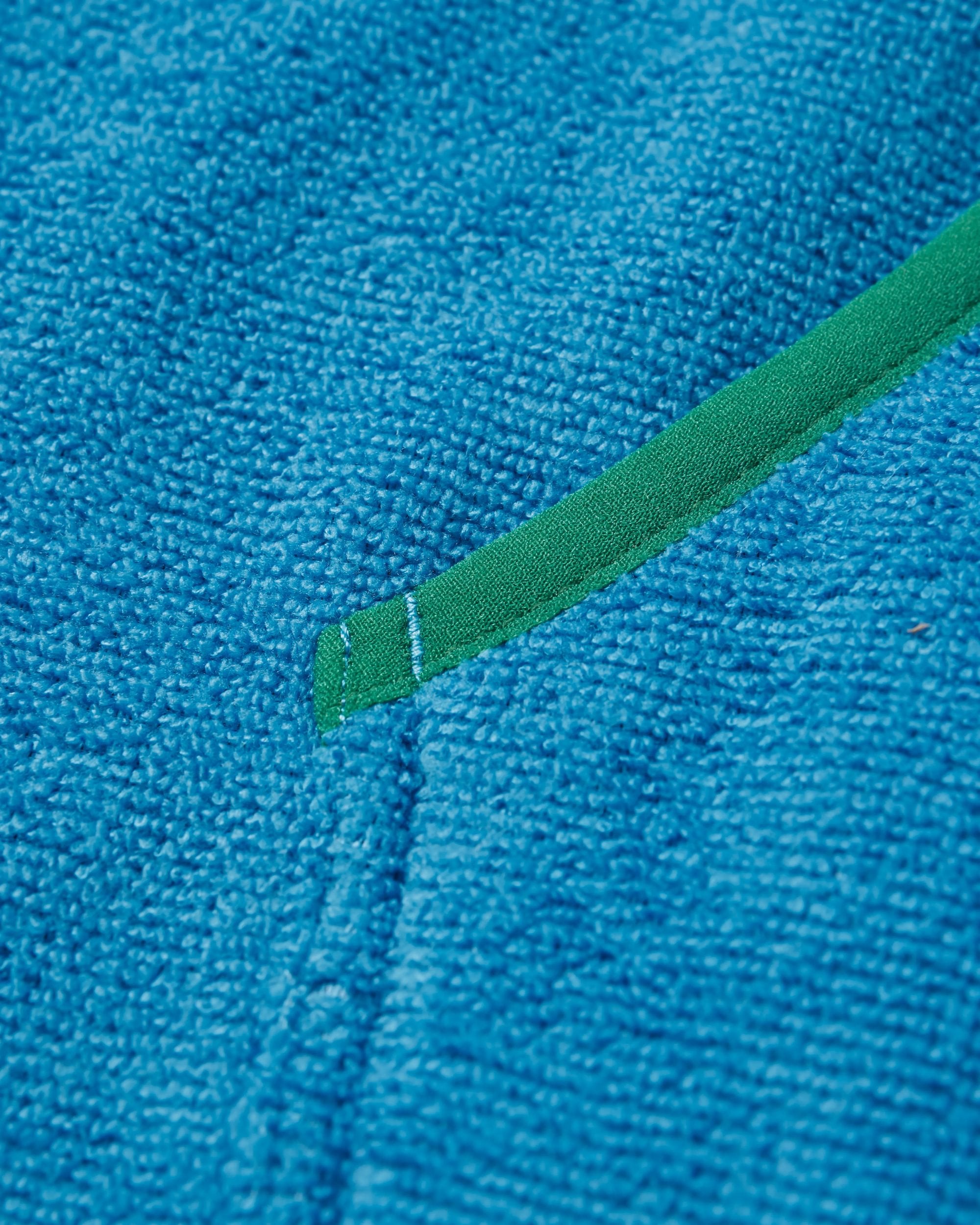 Tulum Recycled Towel Poncho - Moonlight Blue/Dark Denim - Flatlay