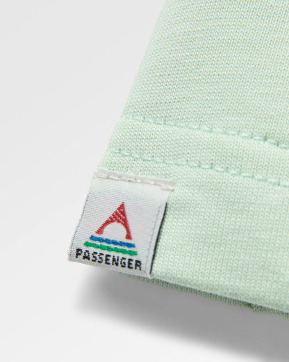 Snapshot Organic Cotton Relaxed Fit T-Shirt - Spearmint - Flatlay