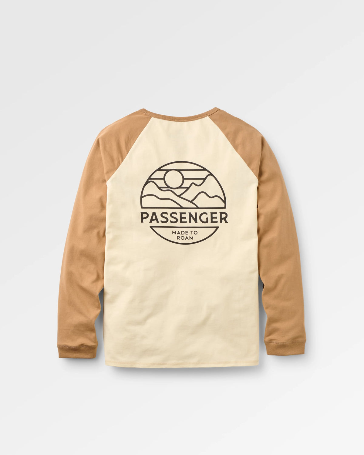 Laidback Relaxed Fit LS Raglan T-Shirt - Birch/Toffee - Flatlay