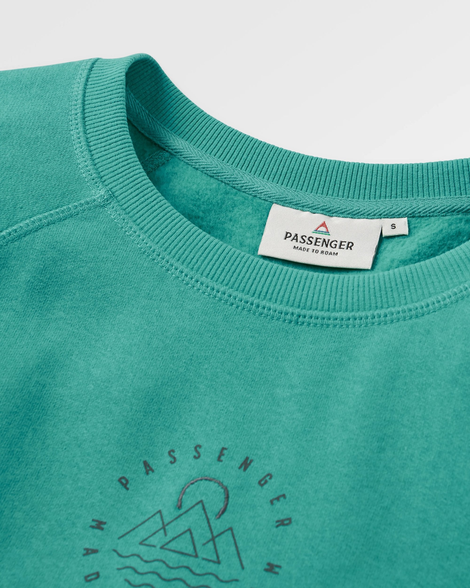 Remote Recycled Cotton Sweatshirt - Greenlake - Flatlay