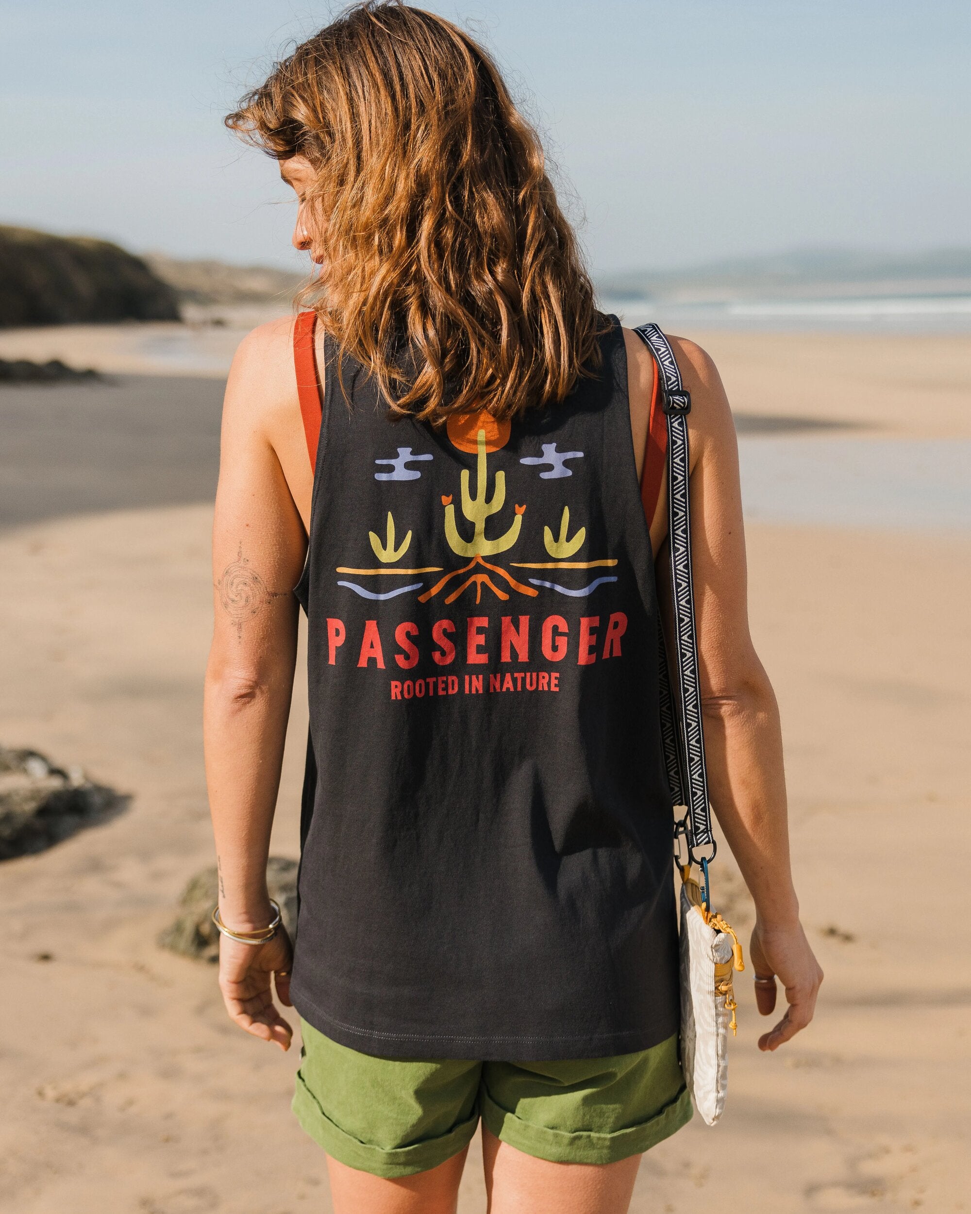 Planted Recycled Cotton Vest - Black - Lifestyle