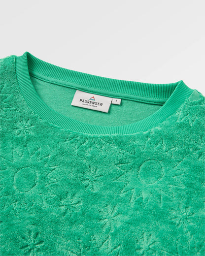 Vibes Textured LS Top - Green Spruce