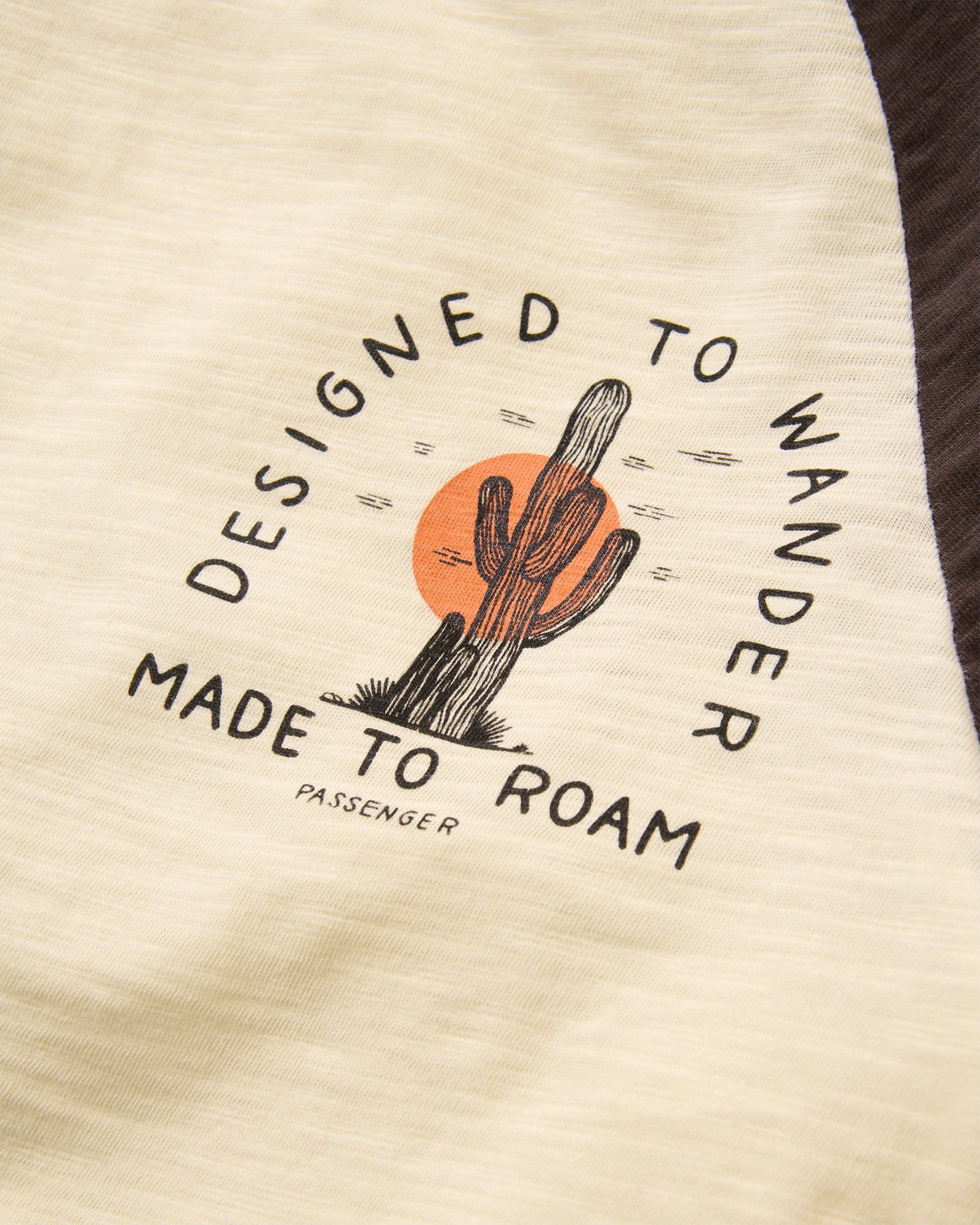 Explore Raglan T-Shirt - Birch - Flatlay