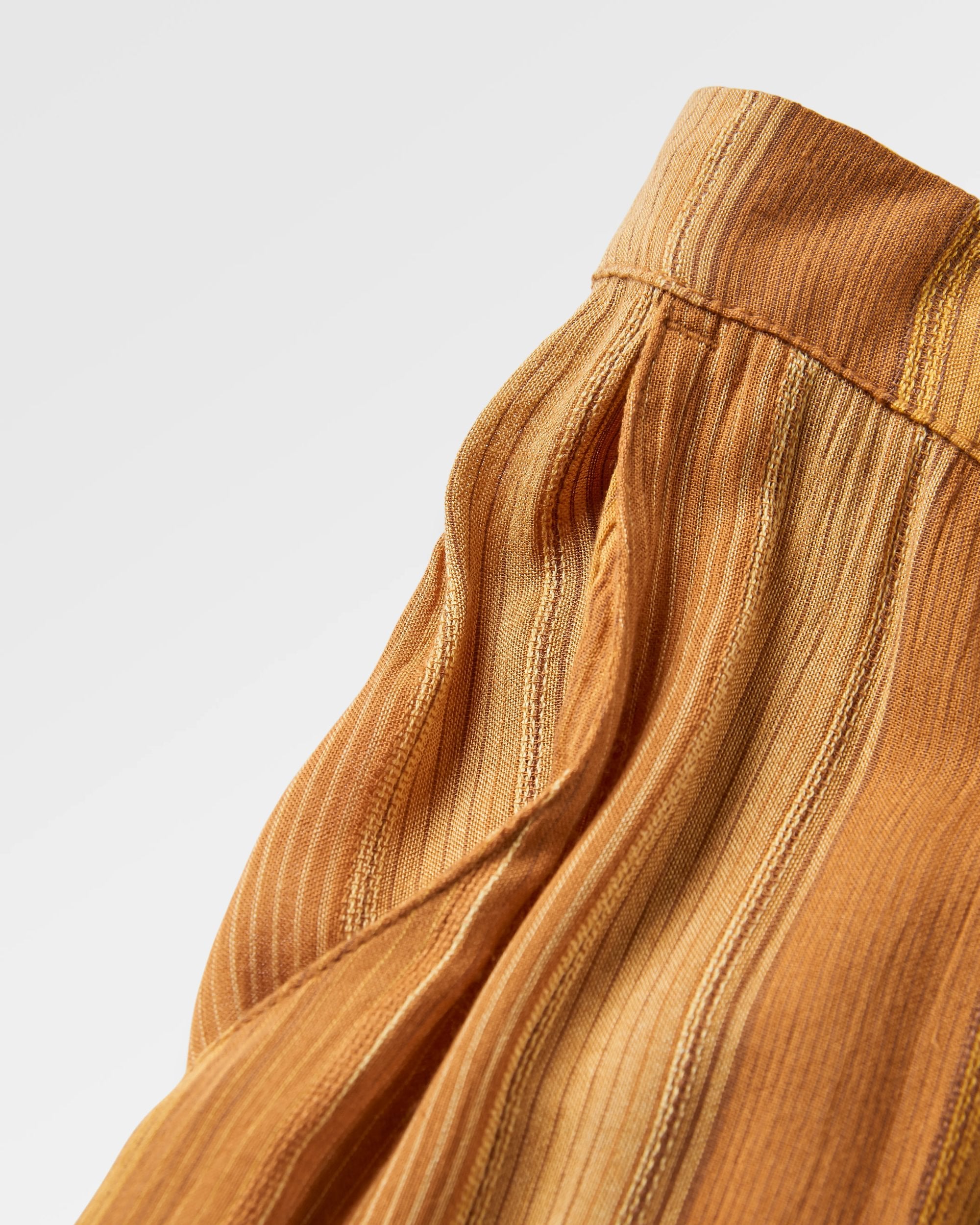 Someday Woven Trouser - Spruce Yellow Stripe - Flatlay