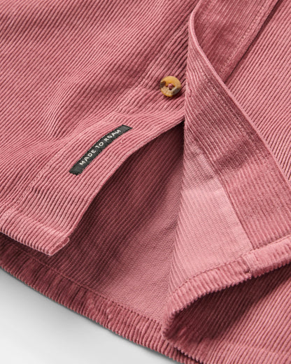 Backcountry Cord Shirt - Crushed Berry - Flatlay